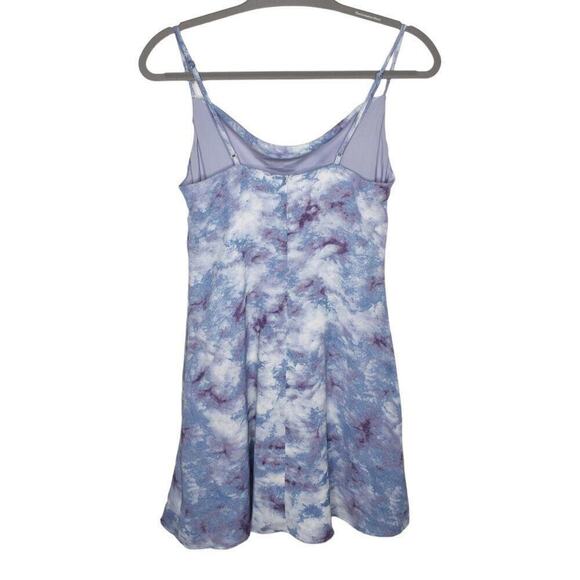 ASTR The Label Womens Purple Tie-Dye Spaghetti Strap Sundress Slip Mini Dress S - Picture 4 of 7